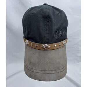 Outback Trading Co Western Baseball Cap Suede Brim Horseshoe Stud One Size
